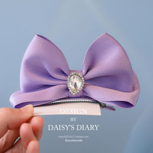 Princess Escape Three-Dimensional Rhinestone Bow Tie Top Clip Barrettes Childrens Hairpin Girl Clip Hairware Little Girl Hair Accessories