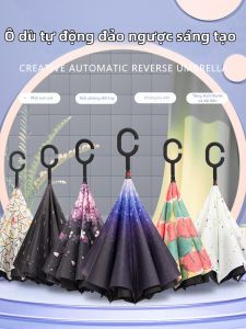 MUZHOUYU | Anti UV Windproof Double Layer Reversible Umbrella