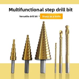 NIANXU | High Hardness Cobalt Sawtooth Pyramid Drill Bit Set for Woodworking
