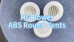 4 Inch Grill Penutup Inline Duct Booster Fan Plastik ABS Ceiling Grill