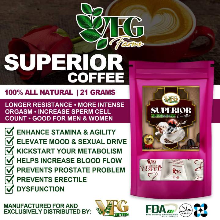 NEW LABEL VFG Philtycoon Superior Coffee 3 Sachets Per Pouch