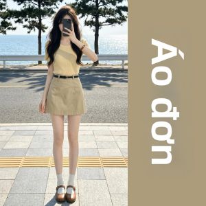 LIRUSHAN | Đầm Mini Thời Trang Không Tay