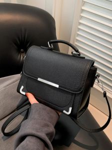 Trendy Soft Leather Shoulder Bag Womens Crossbody Purse Summer Versatile Quality Ladies Handbag Korean Style Small Square Bag