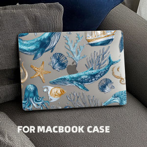 Marine Life Laptop Case For Macbook Air 13 2025 Case M2 M3 M4 Chip MEO A304 Cover for Air 15 M4 2025 A3241 M3 M2 15.3 Case
