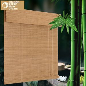 SIMONS PFERD | Decorative Light-blocking Bamboo Shade Curtain