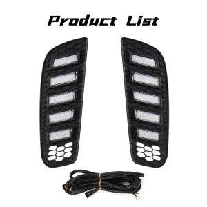 For Mazda CX50 CX-50 2023 2024 Car LED Daytime Running Lights DRL Turn Signal Front Bumper Headlight White Yellow Blue Daylight