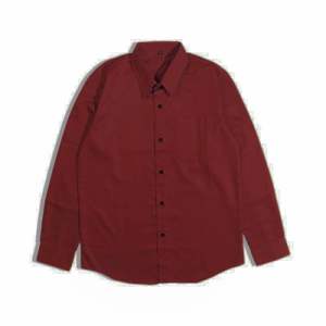 Kemeja Polos Pria Lengan Panjang Kasual Formal Cowok | Basic Colour Shirt Pique - Toyobo M L XL
