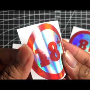 (isi 05) Sticker Graftac 18+ Cutting Hologram Murah Anti Air. stiker Logo 18+ Setiker Aesthetic Laptop Hp Visor Helm Stiker Motor