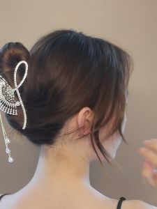 Flash Diamond Fan Tassel Clip Hair Clip Hair Accessories HC