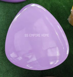 ACE TC17 Purple Fiberglass Triangle Sculpture Seat Chair Bench Table Landscape Decoration Garden Hotel Recreational Park