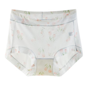 LUNILAI | กางเกงชั้นในผ้าไหมน้ำแข็งสำหรับผู้หญิง ทรงสามเหลี่ยม ทรงสั้น เซ็กซี่ ตาข่าย ขนาดใหญ่ ป้องกันแบคทีเรีย คอตตอนบริสุทธิ์ ไร้ตะเข็บ ไม่มีรอยตะเข็บ