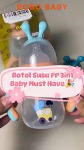 Botol Susu 3in1 PP BPA Free Anti Tumpah Botol Bayi Anti Kolik Dot Bayi Training Cup BB03