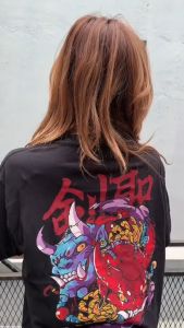 Kensei T-Shirt Kaos Lengan Pendek Madness Raw Black KS089