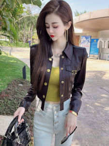 Fashionable Acetate Short Outerwear Womens Sun Protection Top Design Sensation Niche Style Viscose Long Sleeve Loose Fit