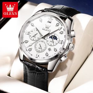 OLEVS | OLEVS Brand Mens Belt Multifunctional Quartz Watch 2888