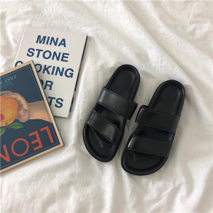 Thin Strip Slippers for Women Summer Outdoor Non-Slip Ins Style Hong Kong Flavor Trendy Couple Beach Shoes for Men