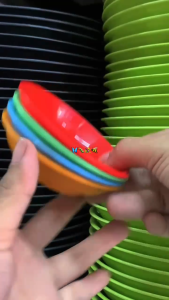 Piring Sambal Golden Hen - Tempat Sambal Plastik - Piring Plastik Mini - Piring Sambel