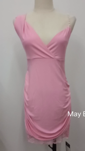 FS-MD037 Gown Dinner Party Dress Sleeveless Lace Bodycon Midi Dress礼服晚宴礼服无袖蕾丝紧身中长裙
