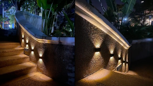 ☀️Life Core☀️ 6/8/10 LED Outdoor Solar Wall Light Solar Light Waterproof Solar Led Light for Courtyard Street Landscape Garden Decoration Wall Lamp