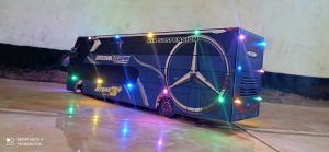 miniatur jetbus3+ warna biru 168 variasi ful lampu 20pcs keren