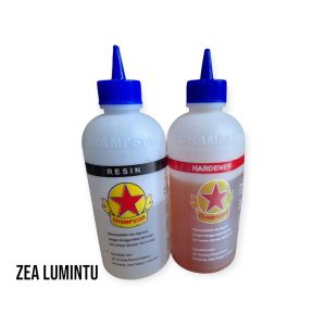 LEM EPOXY BINTANG NB 1/2KG LEM 2 KOMPONEN RESIN DAN HARDENER LEM KAYU SUPER KUAT LEM SERBAGUNA