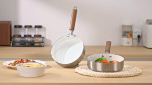 SUPVIBE Nonstick Ceramic Rock Frying Pan Kitchenware No PFAS/PTFE/PFOA Suits For All Stoves Breakfast Pan Egg Frying Pan