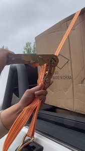 CM*4/6/10M Ratchet strap Adjustable cargo strap heavy duty ratchet tie strap strap belt for cargo