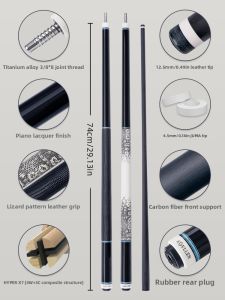 Konllen | High-tech Carbon Fiber Cue Large Tip