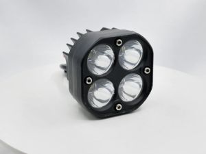 2Pcs 4Led Work Light 12V 24V For Car 4x4 Offroad Motorcycle Driving Fog Lights Spotlight,White spotlight with high and low beam
