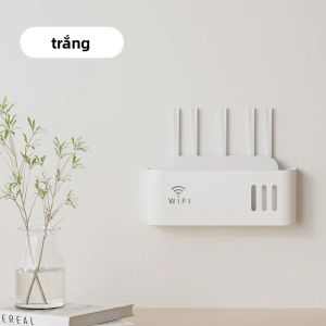 Hộp Lưu Trữ Bộ Định Tuyến WiFi Gắn Tường Bằng Nhựa Thân Thiện Với Môi Trường Hộp Đựng Thiết Bị Ẩn Với Ổ Điện Cho Văn Phòng Tại Nhà