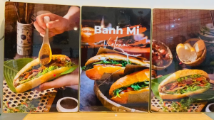 Tranh treo tường gà rán 11 trang trí decor quán ăn nhà hàng đồ ăn vặt ăn nhanh kèm đinh