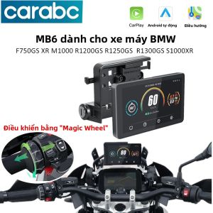 CarPlay Không Dây Cho Xe Máy BMW R1200GS R1250GS R1300GS Màn Hình Điều Hướng Kỹ Thuật Số Di Động Android Auto 6 Inch Chống Nước IPX6