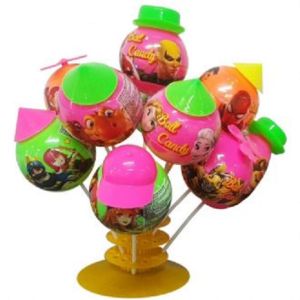 [ kẹo đồ chơi trẻ em ] Bóng cắm có mũ - Kẹo trái cây Popop 10g