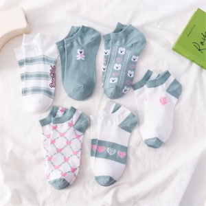 Tokofashion Kaos Kaki Motif Beruang Bear Blue Semata Kaki Model Cute KK163