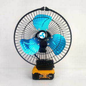 พัดลมสแตนเลสขนาด 11 นิ้ว สำหรับใช้กับแบตเตอรี่ Li-ion Dewalt พร้อม USB สำหรับตกปลา ปิกนิก ปาร์ตี้กลางแจ้ง ใช้ในบ้านและพักผ่อน