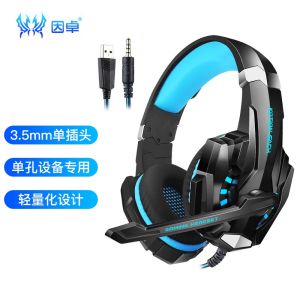 KOTION EACH Original Earphone Gaming with Mic Extra Bass High Guality in Ear Headphones Wired Earbuds Headsets Noise Cancelling HIFI Sound Music Quality Subwoofer Both Wired and Wireless Support