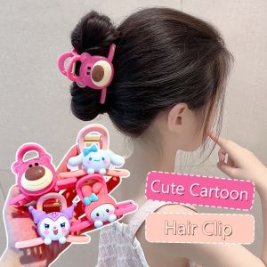 C.three Cute Cartoon Hair Claw Clip Children Hair Accessory Creative Dopamine Hair Accessory