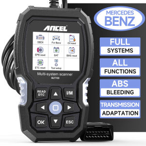 【Untuk Mercedes Benz】ANCEL BZ700 OBD2 Scanner Sistem Lengkap 2025 Alat Diagnostik Mobil Alat Pembaca Kode Bensin / Diesel & Alat Pindai Kode Bensin / Diesel Alat Pemindai ECU Bersihkan Kode Kesalahan Pemindai OBD 2 Pemindai OBDII Otomatis