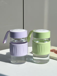 Cốc Thủy Tinh Chịu Nhiệt 2025 Mới Cốc Trà Hoa Di Động Đẹp Mắt Cho Phụ Nữ Thiết Kế Nhỏ Gọn Cốc Đựng Nước Có Ngăn Lọc Trà