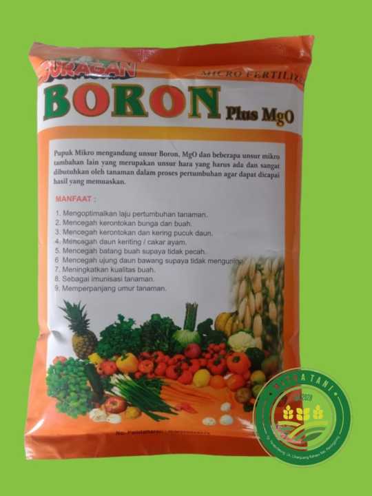 Juragan Boron Plus MgO Pupuk Micro Fertilizer Anti Rontok Daun, Bunga ...