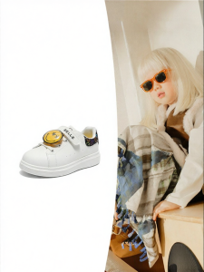 Belle | Collaborative Kids White Canvas Shoes with