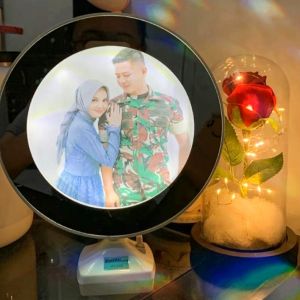 Kado Lampu Cermin Foto LED Hadiah ulang tahun kado anniversary kado wisuda unik kado sahabat murah kado teman unik kado pacar murah lampu hias akrilik kado pernikahan unik untuk kenang kenangan lampu hias lampu hias lampu tidur aesthetic kado bestie cewek