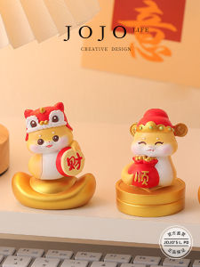 Creative Cartoon Gold Snake Zodiac Animal Figurine Small Desktop Decoration Piece Fun Chinese Zodiac Desk Accessory