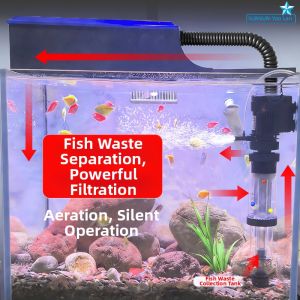 sunsun | 3-in-1 Fecal Collection Fish Tank Filter Pump