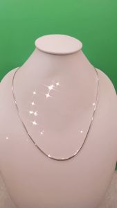 Kalung Belut 15mm Alloy Lapis Mas 18K Permata Zirconia Premium Quality & Tahan Lama NP012S