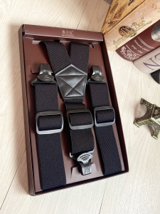 Men Strap Clip Outdoor Strap Elastic Ski Suspenders Motorcycle Sports Elderly Fat Pants Anti-Drop Shoulder Strap