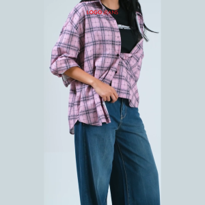 Logo Jeans Kemeja Wanita Alanza Pink Black 24A48L5PB