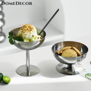 DomeDecor 2023 New thép không gỉ Cốc Cốc Cốc kem tráng miệng salad bát trái cây tấm Snack Món ăn KTV thanh Nguồn cung cấp