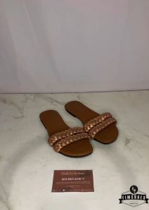 Brownery Sandal wanita Flat sandal Sandal teplek Sendal wanita Selop Flat shoes wanita Sendal wanita