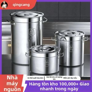 Nồi Inox 304 Công Nghiệp Dày 80L Có Nắp